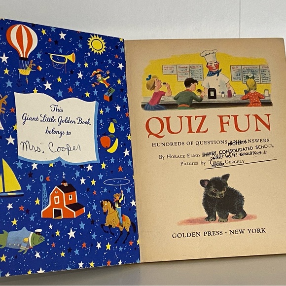Vintage Little Golden Book Quiz Fun 50s Hundreds of Questions and Answers - Picture 11 of 12